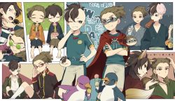 Rule 34 | 2boys, aged down, aged up, anger vein, animal ears, bespectacled, bird, bottle, cape, chips (food), crossed arms, dated, eating, fang, food, fudou akio, glasses, goggles, grin, hand on own hip, ice cream, ice cream cone, ikayaki, inazuma eleven, inazuma eleven (series), inazuma eleven go, inazuma japan, kidou yuuto, kiseru, male focus, microphone, multiple boys, one eye closed, penguin, popsicle, potato chips, ramune, saku anna, sitting, smile, smoking pipe, soccer uniform, sportswear, tail, triple scoop, water yoyo, watermelon bar