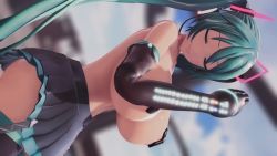 Rule 34 | 3d, animated, ass, audible music, breasts, dancing, hatsune miku, large breasts, mikumikudance (medium), sound, thick thighs, thighs, video
