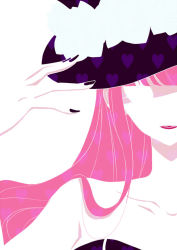 Rule 34 | 1girl, bare shoulders, flower, hat, one piece, perona, pink hair, sabaody archipelago, solo, tsunami009