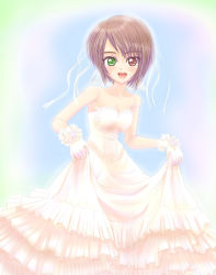 Rule 34 | 00s, bride, dress, heterochromia, ishikkoro, rozen maiden, short hair, solo, souseiseki, wedding dress