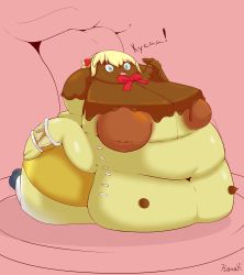 Rule 34 | absurdres, aegis (persona), android, artist request, bimbofication, breasts, cake, cake girl, cream, fat, female focus, food, food girl, highres, large breasts, obese, persona, persona 3, shin megami tensei, transformation, what