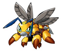 Rule 34 | 1other, antennae, bee, bug, claws, digimon, digimon (creature), funbeemon, green eyes, insect, other focus, solo