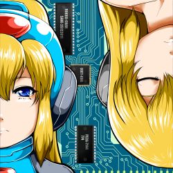 Rule 34 | album cover, artist request, character name, circuit board, cover, dated, closed eyes, highres, looking afar, rokko-chan (character), rokkochan (game)