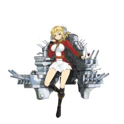 Rule 34 | 1girl, barrel, battleship, blonde hair, boots, coat, cup, drinking glass, full body, glass, grey eyes, headgear, knee boots, mecha musume, military, military uniform, military vehicle, official art, prince of wales (warship girls r), quill, red coat, ship, smokestack, solo, stmast, transparent background, turret, uniform, warship, warship girls r, watercraft, wine glass