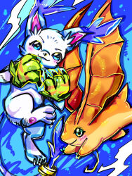 Rule 34 | animal ears, cat, cat ears, digimon, digimon (creature), gloves, holy ring, jewelry, patamon, ring, tail, tailmon