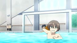 Rule 34 | 10s, absolute duo, animated, animated gif, ball, brown hair, glasses, lowres, multiple boys, pool, water polo