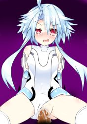 Rule 34 | 10s, 1boy, 1girl, absurdres, ahoge, bad id, bad pixiv id, blanc (neptunia), blue hair, blush, breasts, clothed sex, cowgirl position, cum, cum in pussy, cum on hair, facial, girl on top, gloves, hetero, highres, kisaragi (kisaragi0930), leotard, long hair, looking at viewer, neptune (series), penis, pov, power symbol, power symbol-shaped pupils, red eyes, sex, short hair with long locks, sidelocks, small breasts, solo focus, straddling, symbol-shaped pupils, uncensored, white heart (neptunia)