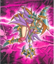 Rule 34 | 1girl, blush stickers, breasts, duel monster, female focus, hat, magician&#039;s valkyria, nipples, solo, tagme, third-party edit, wizard hat, yu-gi-oh!