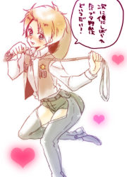 Rule 34 | 00s, america (hetalia), axis powers hetalia, blonde hair, blush, boots, child, heart, rope, shorts, smile, star (symbol), translation request, trap, cowboy western