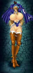 Rule 34 | 10s, absurdres, artist request, bdsm, blonde hair, bondage, boots, bound, breasts, censored, chain, highres, huge breasts, legs, long hair, long image, long legs, nipples, nun, pussy, queen&#039;s blade, queen&#039;s blade rebellion, sigui (queen&#039;s blade), tall image, thigh boots, thighhighs, thighs, torn clothes