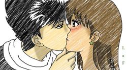 Rule 34 | couple, french kiss, hiei, jagan, kiss, lowres, yukimura keiko, yuu yuu hakusho