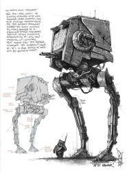 Rule 34 | 1other, ambiguous gender, at-st, commentary, english commentary, english text, ewok, holding, holding staff, mecha, mecha focus, multiple views, robot, science fiction, shadow, shanemolina, simple background, staff, star wars, star wars: return of the jedi, walker (robot), white background