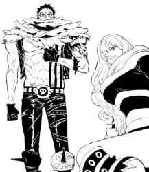 Rule 34 | 1boy, 1girl, age difference, brother and sister, charlotte katakuri, charlotte smoothie, one piece, siblings, smile
