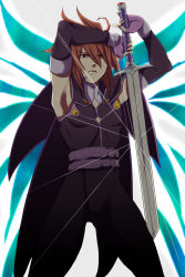 Rule 34 | 00s, 1boy, kratos aurion, male focus, matano maya, solo, sword, tales of (series), tales of symphonia, weapon