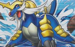 Rule 34 | claws, creature, creatures (company), fangs, full body, game freak, gen 5 pokemon, match (idleslumber), nintendo, pokemon, pokemon (creature), pokemon tcg, samurott, solo, third-party source, water