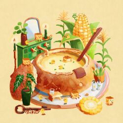 Rule 34 | artist name, basket, bath, bathing, bird, bowl, bread, bread bowl, candle, chick, commentary request, corn, corn cob, crouton, cup, faucet, food, food focus, issiki toaki, key, ladle, leaf, mirror, no humans, original, plant, plate, potted plant, shampoo bottle, soup, stool, towel, twitter username