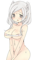 Rule 34 | 1girl, breasts, fire emblem, simple background, tagme, teu (navy), white hair