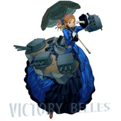 Rule 34 | copyright name, full body, holding, holding umbrella, official art, parted bangs, salmon88, simple background, solo, tagme, umbrella, uss mississippi, victory belles, watermark, wavy hair, white background