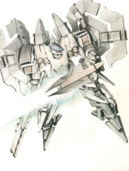 Rule 34 | 002-b, armored core, energy sword, mecha, no humans, robot, sword, t.matsui, traditional media, weapon