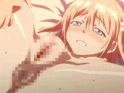 Rule 34 | 1girl, animated, animated gif, anus, ass, bed, blonde hair, blue eyes, blush, bouncing breasts, breasts, censored, clenched teeth, clitoral stimulation, cunnilingus, game, indoors, interior, kamimura chika, licking, medium breasts, nipples, open mouth, oral, orgasm, pillow, pov, pussy, saliva, sisters ~natsu no saigo no hi~, spread legs, sweat, tears, teeth