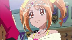 Rule 34 | 10s, animated, animated gif, armpits, brooch, dress, gloves, hair ornament, hair ribbon, jewelry, long hair, lowres, magical girl, orange hair, pendant, precure, ribbon, shirabe ako, suite precure, twintails