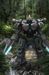 Rule 34 | bt0509, forest, highres, mecha, nature, no humans, original, outdoors, robot, scenery