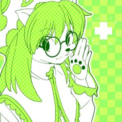 Rule 34 | cheadle yorkshire, green theme, hat, hunter x hunter, lowres, mob cap, no humans, solo