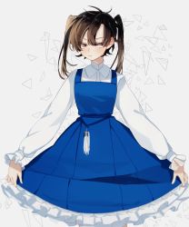 Rule 34 | 1girl, averting eyes, black hair, dress, enomoto takane, highres, hisu (hiss 1107), kagerou project, long hair, pout, solo, twintails