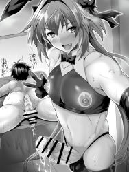 Rule 34 | 2boys, after anal, aftersex, anus, astolfo (fate), astolfo (saber) (fate), bar censor, black bow, black neckwear, black ribbon, bow, bowtie, censored, cum, cumdrip, erection, fang, fate/grand order, fate (series), fucked silly, fujimaru ritsuka (male), gaping, highres, josou seme, low twintails, male focus, multicolored hair, multiple boys, nipple cutout, nippleless clothes, ribbon, sakusaku (sakusakucrab), skin fang, sleeveless, spread anus, streaked hair, sweat, thong, trap, trembling, twintails, v, yaoi