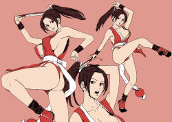 Rule 34 | 1girl, ass, breasts, fatal fury, large breasts, ponytail, shiranui mai