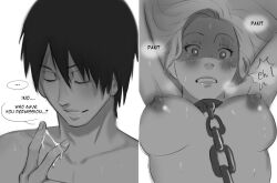 Rule 34 | 1boy, 1girl, absurdres, amazon position, bdsm, black hair, blonde hair, blush, bondage, boruto: naruto next generations, bound, breasts, chain, collar, collarbone, couple, cum, cum in pussy, ejaculation, hetero, highres, husband and wife, indoors, leash, medium breasts, monday mint, naruto, naruto (series), nipples, nude, penis, pubic hair, sai, sex, slave, toned, toned male, vaginal, veins, veiny penis, wide hips, yamanaka ino