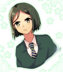 Rule 34 | 1boy, :/, bad id, bad pixiv id, bob cut, fate/zero, fate (series), frown, gohj1223, green eyes, green hair, male focus, matching hair/eyes, necktie, pout, short hair, solo, waver velvet