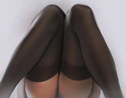 Rule 34 | 1girl, black thighhighs, dark-skinned female, dark skin, garter straps, head out of frame, knees together feet apart, knees up, legs, lower body, lying, original, quuni, simple background, solo, thighhighs, thighs, thong