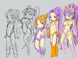 Rule 34 | 5girls, breasts, cherry poi, long hair, magical girl, multiple girls, nude, partial nude, sukumizu, swimsuit