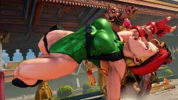 Rule 34 | 1boy, 3d, age difference, antenna hair, bare shoulders, blonde hair, blue eyes, braid, breasts, cammy white, covered navel, curvy, dhalsim, fighting, gloves, green leotard, hat, highleg, highleg leotard, highres, large breasts, leotard, lips, long hair, red gloves, red hat, ryona, screencap, shiny clothes, solo, street fighter, street fighter v, thighs, third-party edit, thong leotard, twin braids, very long hair, wide hips