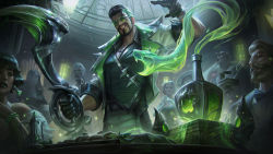 Rule 34 | 1boy, alternate costume, axe, bead bracelet, beads, beard, black hair, bracelet, coat, collared coat, collared shirt, crime city nightmare darius, debonair draven, draven, ear piercing, earrings, facial hair, fantasy, feet out of frame, food, fork, glasses, gloves, green eyes, green hair, highres, jar, jewelry, league of legends, leather, leather belt, liquid, long hair, looking at viewer, male focus, manly, marie magny, mature male, monocle, multicolored hair, multiple boys, multiple girls, muscular, muscular male, mustache, necklace, official art, pectorals, piercing, shirt, smirk, smoke, snake, sparkle, splashing, stud earrings, teeth, watch, weapon, white hair