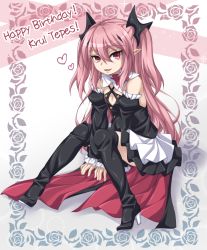 Rule 34 | 1girl, boots, high heel boots, high heels, highres, krul tepes, kyuutou (kyuutouryuu), owari no seraph, pink eyes, pink hair, solo, thigh boots, thighhighs, twintails