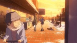 Rule 34 | aizawa yuuichi, animated, animated gif, attack, kanon, lowres, moe (phrase), road, sawatari makoto, screencap, street