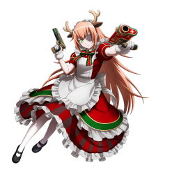 Rule 34 | 1girl, christmas, cz2128 delta, official art, overlord (maruyama), solo, tagme, white background