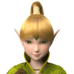 Rule 34 | 3d, animated, animated gif, blonde hair, dragon nest, elf, closed eyes, face, green eyes, incoming kiss, kiss, liya (dragon nest), lowres, pointy ears, ponytail, simple background, solo