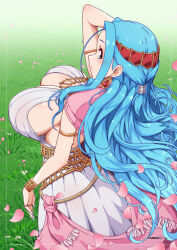 blue_hair breasts highres large_breasts nefertari_vivi one_piece solo virus-g