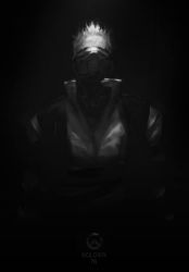 Rule 34 | 1boy, alle page, facial mark, greyscale, jacket, male focus, mask, monochrome, mouth mask, overwatch, overwatch 1, scar, short hair, soldier: 76 (overwatch), solo, visor, white hair