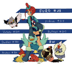 Rule 34 | 10s, archen, creatures (company), game freak, gen 5 pokemon, gym leader, nintendo, pidove, pokemon, pokemon (creature), pokemon bw, rufflet, skyla (pokemon), vullaby