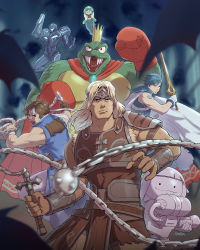 Rule 34 | 4boys, arm cannon, armor, blonde hair, boxing gloves, bracer, brown hair, cape, castlevania: rondo of blood, castlevania (series), chain whip, chrom (fire emblem), circlet, creatures (company), crown, dark samus, ditto, donkey kong (series), fingerless gloves, fire emblem, fire emblem awakening, flail, game freak, gen 1 pokemon, ghost, gloves, hat, headband, highres, inkling, inkling girl, inkling player character, king k. rool, looking at viewer, luigi, male focus, mario (series), metroid, metroid prime, morning star, multiple boys, muscular, nintendo, open mouth, pokemon, pokemon (creature), pokemon move, power armor, richter belmont, scared, serious, simon belmont, single glove, splatoon (series), stup-jam, super smash bros., sword, torn clothes, torn sleeves, transformed ditto, uvula, weapon, whip