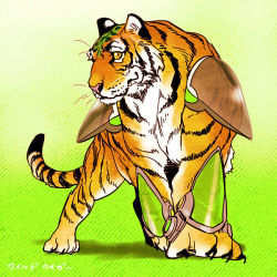 Rule 34 | 10s, animalization, mamemo (daifuku mame), no humans, shoulder pads, solo, superhero costume, tiger, tiger &amp; bunny, wild tiger