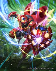 Rule 34 | 1boy, armor, armored boots, boots, cardfight!! vanguard, claw (weapon), company name, gloves, helmet, hmk84, insect wings, leaf, male focus, official art, plant, rebel mutant starshield, shield, solo, thorns, vines, weapon, wings