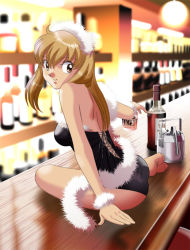 Rule 34 | 1girl, bar (place), bottle, futamaro, md5 mismatch, original, pantyhose, solo