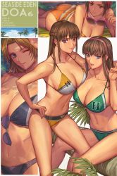 Rule 34 | 4girls, ass, bikini, breasts, dead or alive, dead or alive 6, highres, hitomi (doa), ibanen, large breasts, lei fang, mila (doa), multiple girls, smile, swimsuit, tina armstrong