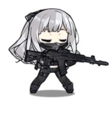 Rule 34 | &gt; &lt;, 1girl, = =, ak-12, ak-12 (girls&#039; frontline), animated, animated gif, assault rifle, blunt bangs, blush, chibi, closed eyes, covered mouth, frown, full body, girls&#039; frontline, gloves, gun, kalashnikov rifle, lowres, mask, mouth mask, ninja mask, official art, pantyhose, respirator, rifle, simple background, solo, standing, tagme, wavy mouth, weapon, white background, white hair