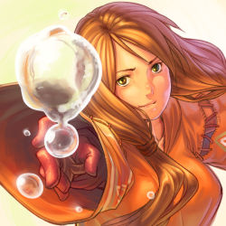 Rule 34 | 1girl, bad id, bad pixiv id, blonde hair, breasts, closed mouth, commentary request, dress, final fantasy, final fantasy tactics, geomancer (fft), gloves, long hair, looking at viewer, momigara (mmgrkmnk), simple background, solo, twintails, white background